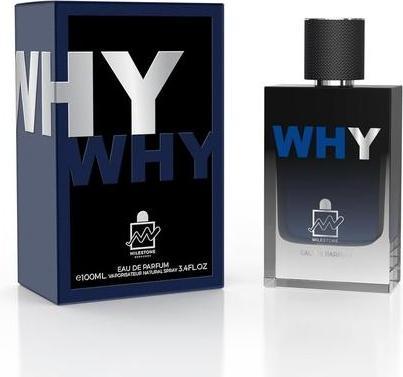 Actual product image Milestone Perfumes Why Men Long Lasting Fragrance Eau De Parfum 100ml (Eau de parfum, 100 ml)