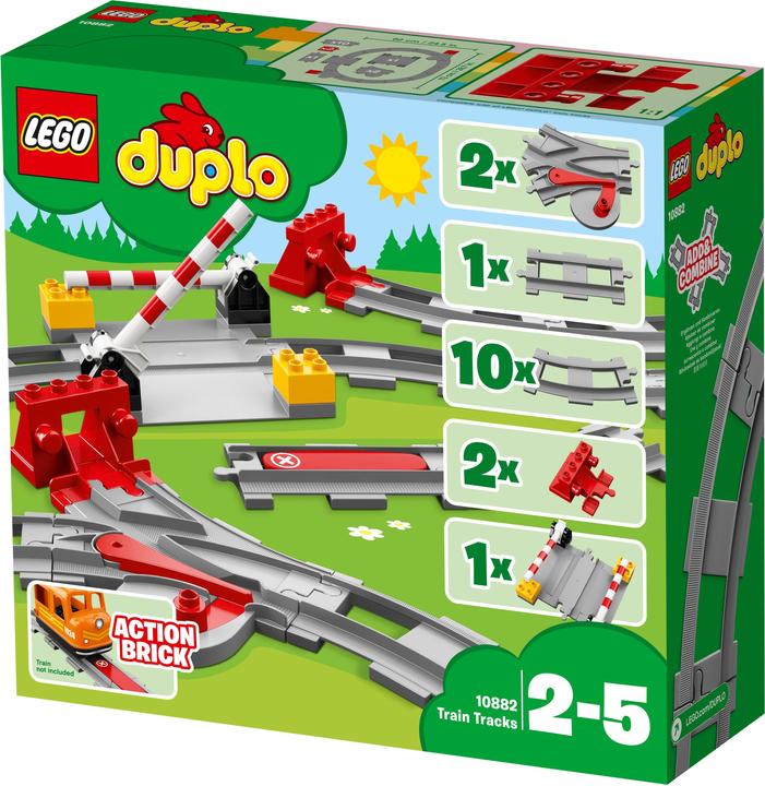 Produktbild LEGO Eisenbahn Schienen (10882)