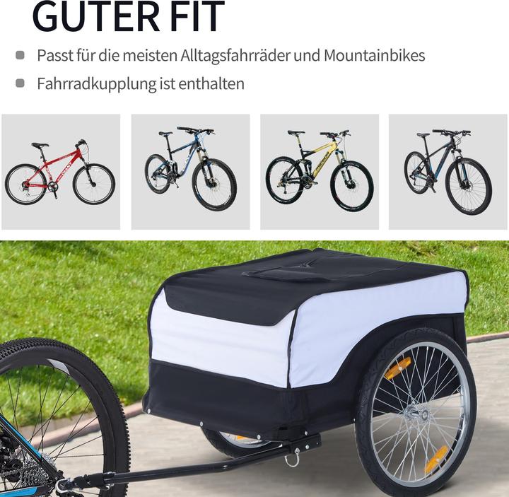 Produktbild Homcom Transportanhänger fürs Fahrrad
