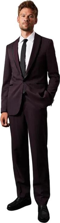 Actual product image Burton Mens Tipped Shawl Collar Tuxedo Jacket (42)