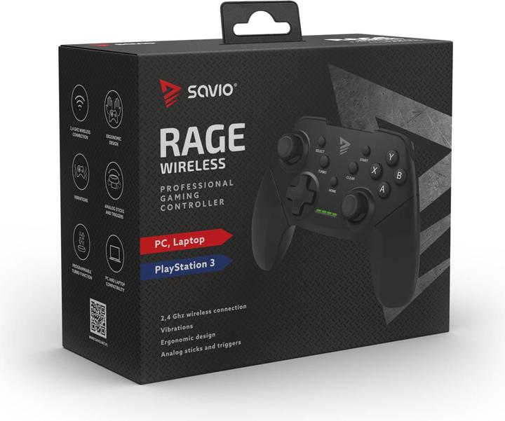 Immagine prodotto Savio Gamepad Rage (PS3, PC)