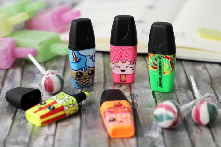 Produktbild STABILO BOSS MINI Sweet Friends Textmarker (Blau, Grün, Orange, Pink, Gelb, 5 mm)