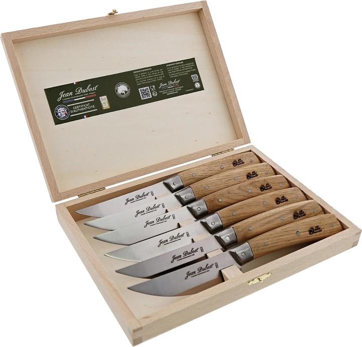 Produktbild Laguiole Jean Dubost Steakmesser Set 6-tlg. BISTRONOMY hellbraun (6 Stück, Besteck Set)