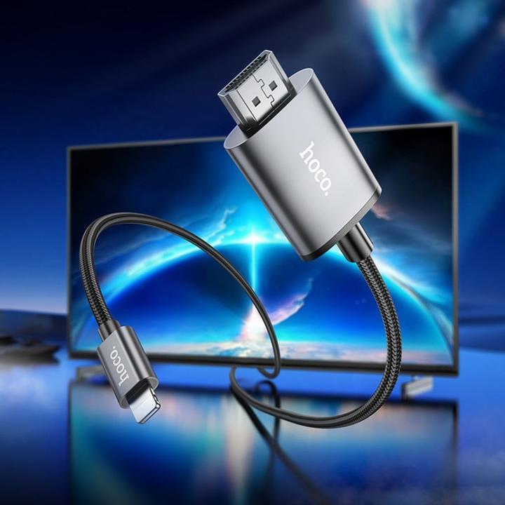 Produktbild Hoco Lightning to HDMI Video Kabel UA27, 2m, Grau (2 m, HDMI)
