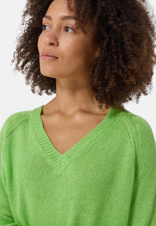 Immagine prodotto Cash-Mere Maglia in cashmere di seta con scollo a V in stile oversize (L)