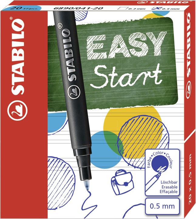 Image du produit STABILO Recharge EASYoriginal (cartouches d'encre, Bleu, 0.50 mm)