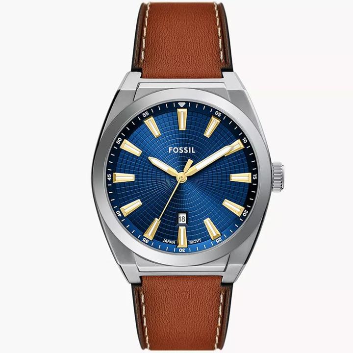 Image du produit Fossil EVERETT Heren Horloge 42 mm - Zilverkleurig (42 mm)