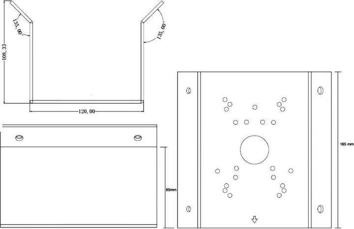 Productafbeelding Foscam FABCB1 (wit) Hoeksteun Wit (Montageset)