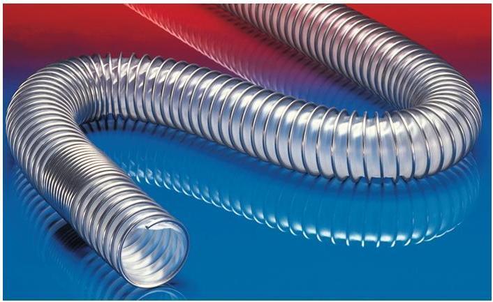 Produktbild Norres Absaug- und Gebläseschlauch CP PUR 455 FOOD Innen-Ø 120 mm Aussen-Ø 132,00 mm Länge 3 m Wand