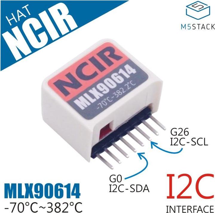 Produktbild M5Stack M5StickC NCIR Hat MLX90614 Temperatur Sensor
