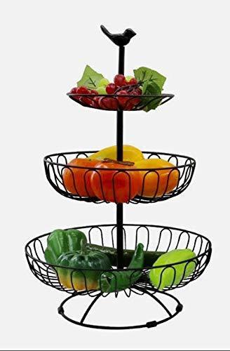 Auroni Etagere di frutta a 3 livelli