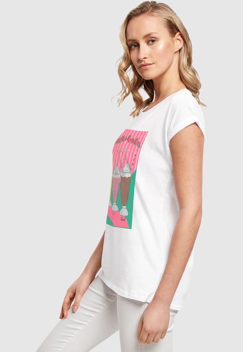 Actual product image Mister Tee MisterTee Ladies Milkshake Tee - Extended Shoulder Tee - 178079 (L)