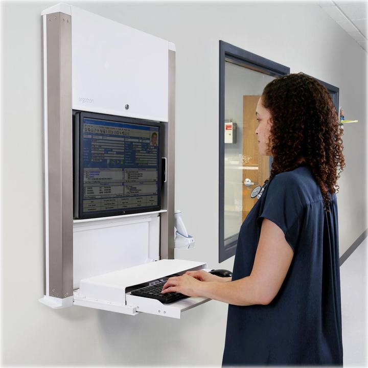 Produktbild Ergotron CareFit 24inch Sit-Stand Enclosure Snow (Wand, 27")