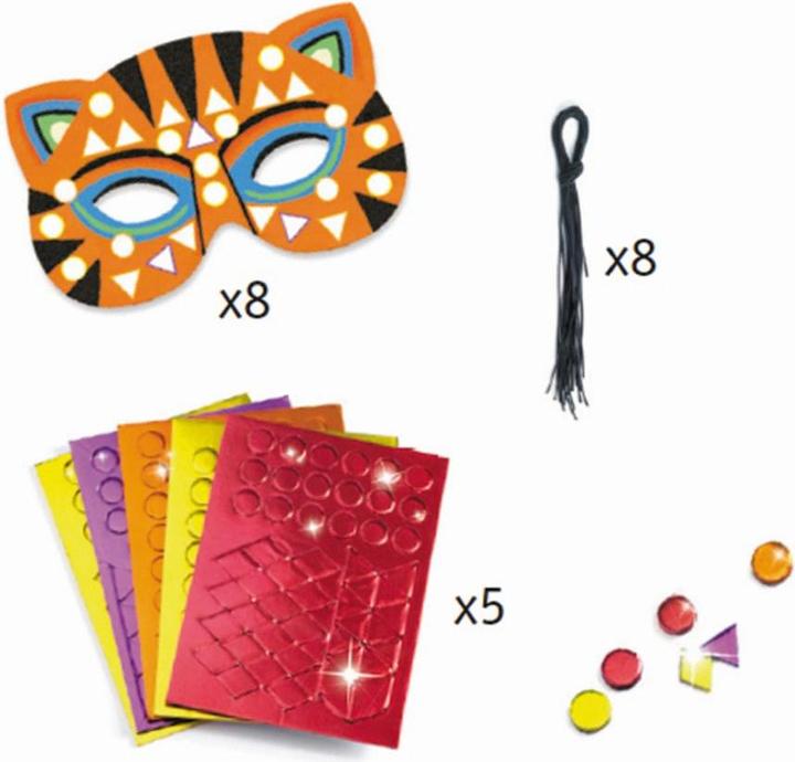 Produktbild Djeco Mosaik Masken Dschungeltiere