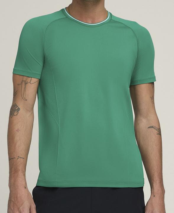 Image du produit Wilson Team Seamless Crew Courtside Hommes Vert (S)