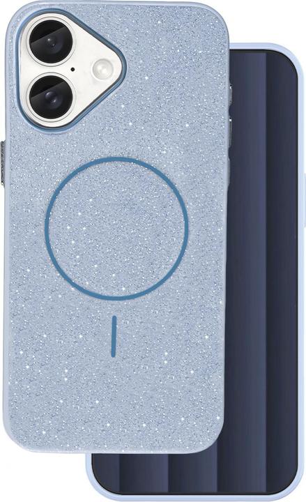 Produktbild OEM Glitter Thin Mag case for iPhone 16e blue (Apple iPhone 16e)