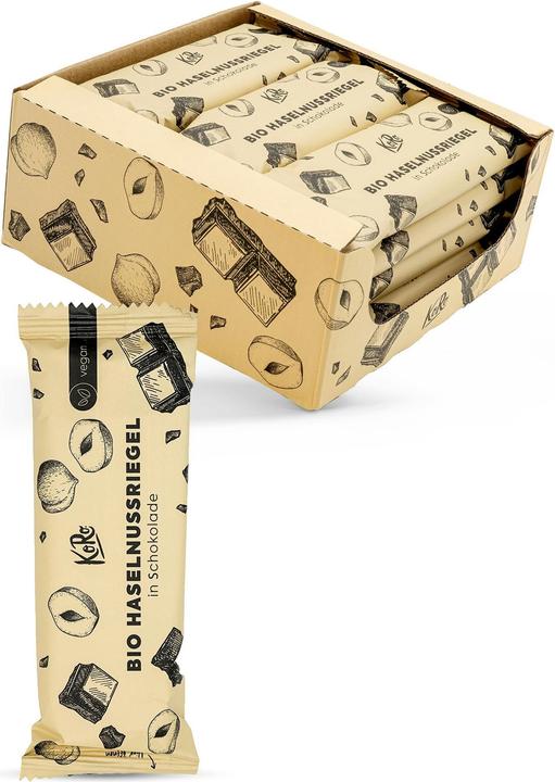 KoRo Organic hazelnut bar with chocolate coating (Hazelnut, 12 pcs., 600 g)