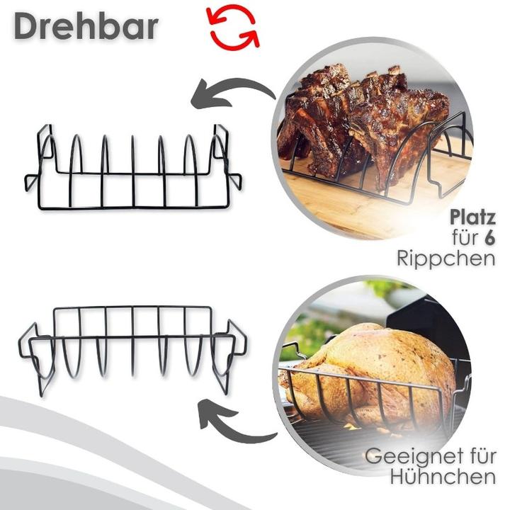 Immagine prodotto Monolith Support pour Spare Ribs et panier à rôtir