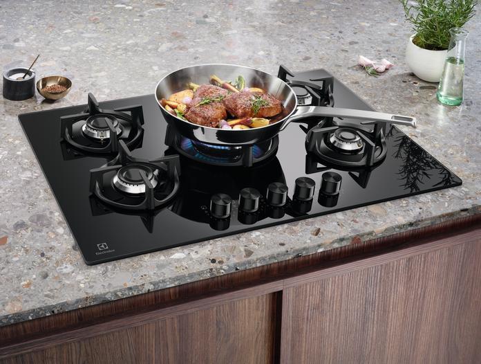 Immagine prodotto Electrolux EGG75372K Nero Superficie piana 75 cm Gas 5 Fornello(i)