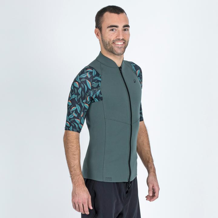 Produktbild Subea YULEX100 Herren UV-Schutz 1,5 mm kurzarm - Awake Blumen-Print (1 mm, XL)