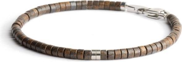 Gemini Armband - Bronzit Naturstein - 19 cm (19 cm)