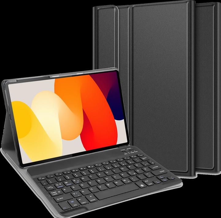 Produktbild Cazy Tastatur Hülle Kompatibel mit Xiaomi Redmi Pad SE - Schutz Etui mit magnetisch Abnehmbarer Tastatur (DE, Xiaomi Redmi Pad SE)