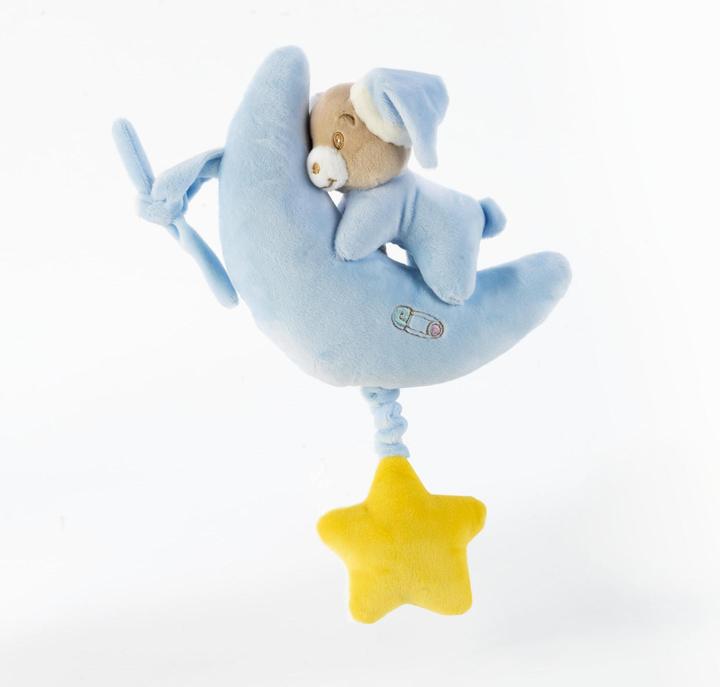 Actual product image Plush & Company BABYCAR" - BEAR MOON MUSIC BOX - 35 CM (35 cm)