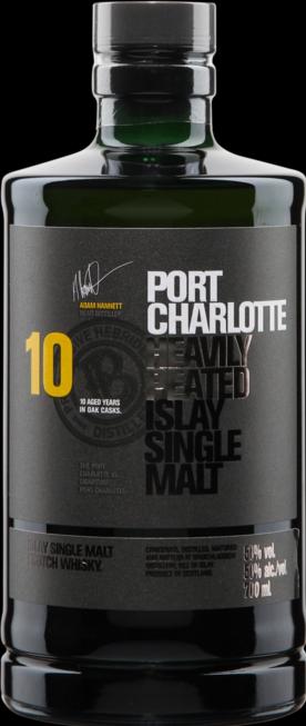Actual product image Bruichladdich 10 Years Port Charlotte Heavily Peated (Single Malt, Scotch whisky, 1 x 70 cl)