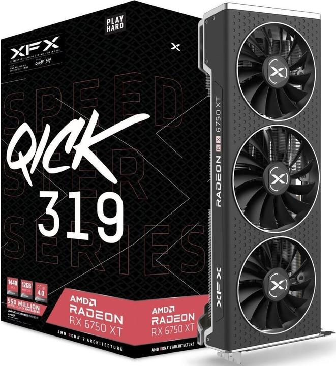 Productafbeelding XFX RX 6750XT QICK 319 (12 GB)