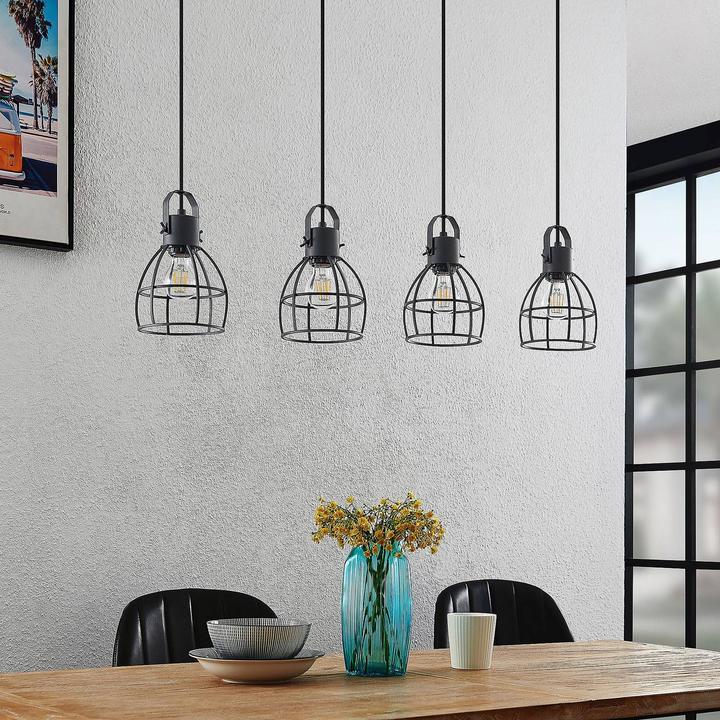Image du produit Lindby Flintos 4 Lampe à suspendre Black (E27)