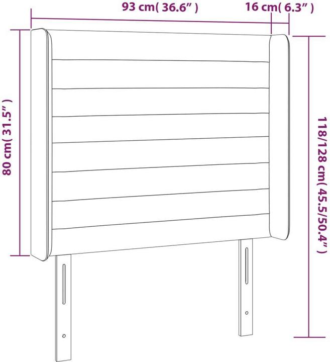 Produktbild VidaXL Nathanael (93 x 16 x 128 cm)