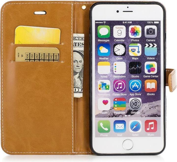 Actual product image König Design Case Mobile Protection for Apple iPhone 6 Plus / 6s Plus Case Cover Wallet Bag (Apple iPhone 6 Plus)