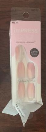 KISS Self-adhesive nails imPRESS Color MC Pink Dream 30 pcs (L)