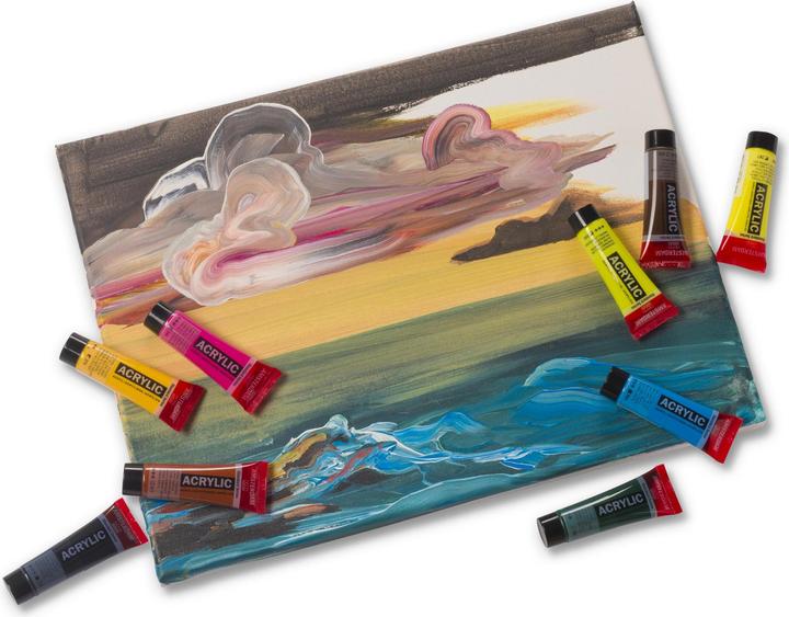 Actual product image Amsterdam Acrylic paint Landscape 12 tubes of 20 ml (Multicoloured, 20 ml)