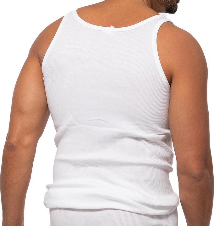 Image du produit Ammann Lot de 4 maillots de corps / débardeurs à double côte en coton organique (M)