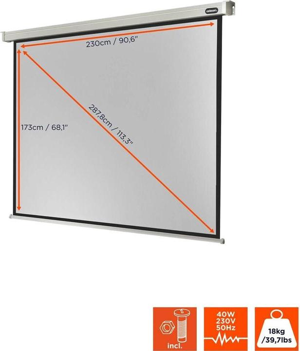 Image du produit Celexon Motor Professional, écran, 4:3 (116.54", 4:3)