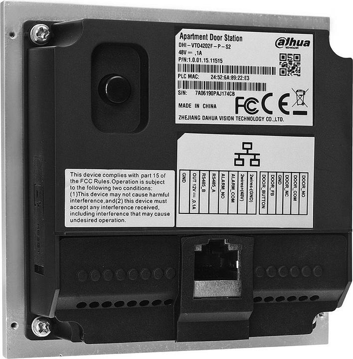 Image du produit Dahua VTO4202F-P-S2 (Filaire)