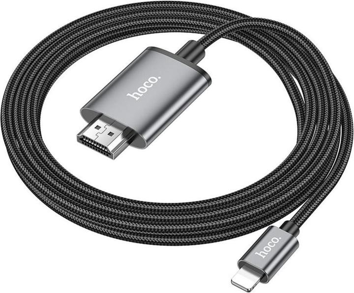 Produktbild Hoco Lightning to HDMI Video Kabel UA27, 2m, Grau (2 m, HDMI)