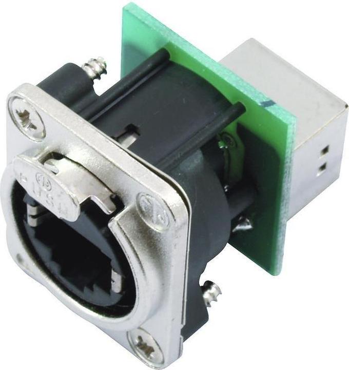 Image du produit Neutrik - Ethercon - Châssis Métallique Avec Rj45 Standard Monté à L'Arrière (UTP, CAT5e, 0.17 m)