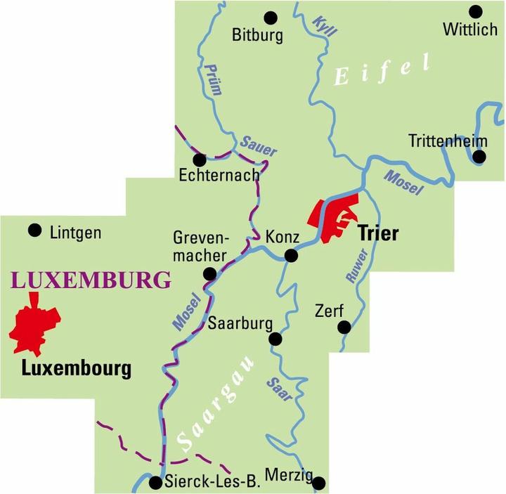 Produktbild ADFC-Regionalkarte Trier und Umgebung