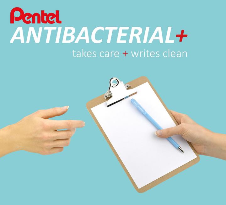 Produktbild Pentel Kugelschreiber Antibacterial+ (Blau, 1 x)