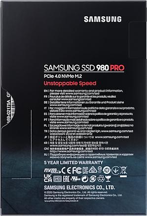 Actual product image Samsung 980 Pro (2000 GB, M.2 2280)
