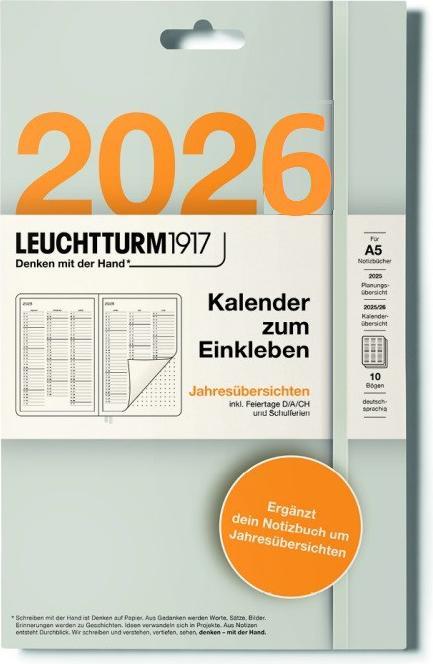 Produktbild Leuchtturm1917 Leuchtturm Kalendersticker Jahresplan (A5)