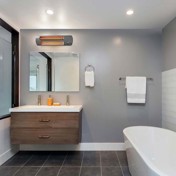 Image du produit Nedis HTBA10GY Chauffe-bain rapide 1200W 12m² Gris (1200 W)