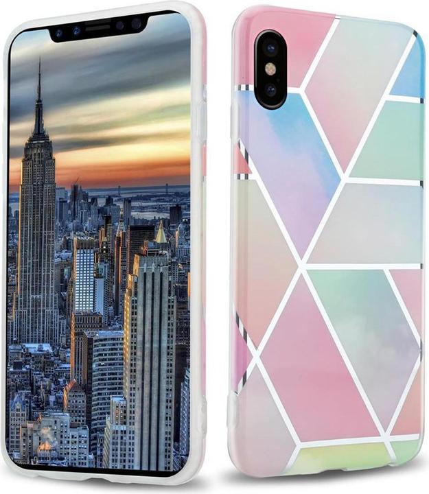 Image du produit Cadorabo Couverture IMD TPU Marbre coloré (Apple iPhone X)