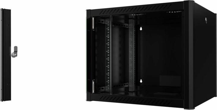 Produktbild Logon RWP09U56BL Wandrek 9U Zwart rack (9 HE, 19 Zoll Rack)