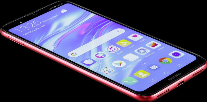 Actual product image Huawei Y7 2019 coral red (32 GB, Red, 6.26", Hybrid Dual SIM, 13 Mpx, 4G)