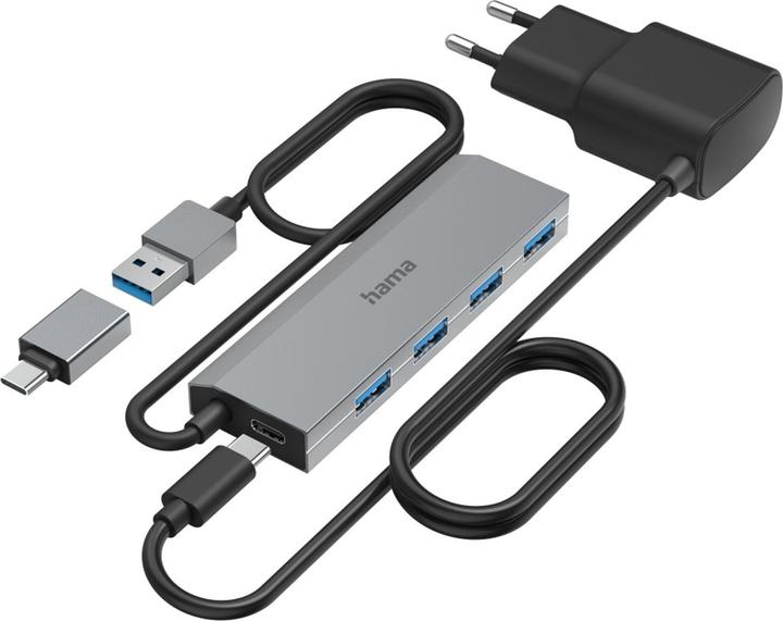Actual product image Hama USB Hub (USB-C, 4 Ports)