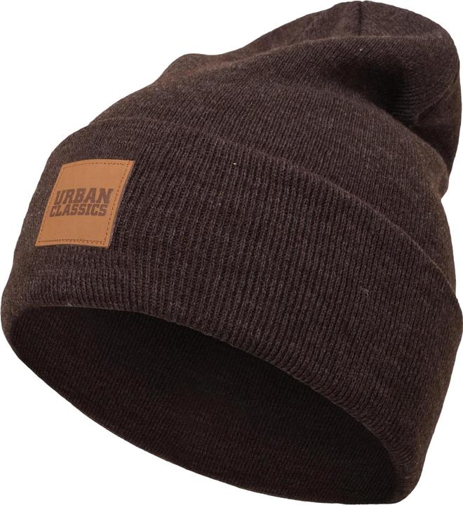 Urban Classics Leatherpatch Long Beanie (One Size)