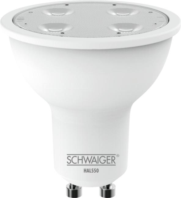 Image du produit Schwaiger A+, RGBW, 350 lm, 6 kWh, 1800 - 6500 K, ZigBee v3.0, GU10 (GU10, 6 W, 350 lm, 1 x, G)